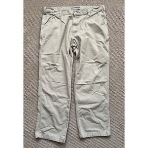 Carhartt Pants‎ Mens 42x32 Tan Rugged Flex Relaxed Fit Canvas Workwear BN2291M